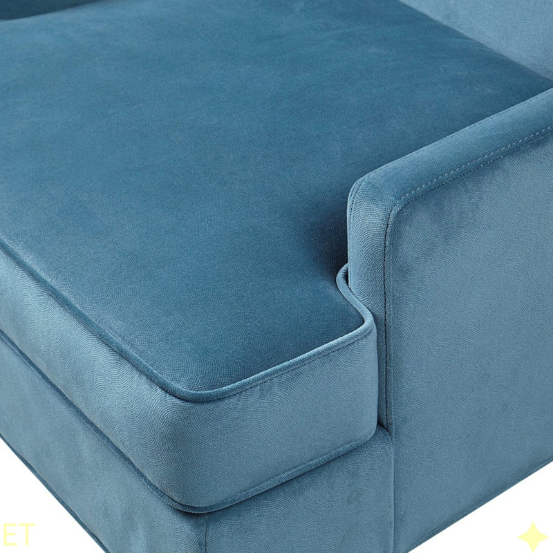 Fauteuil d'appoint Anna, Bleu