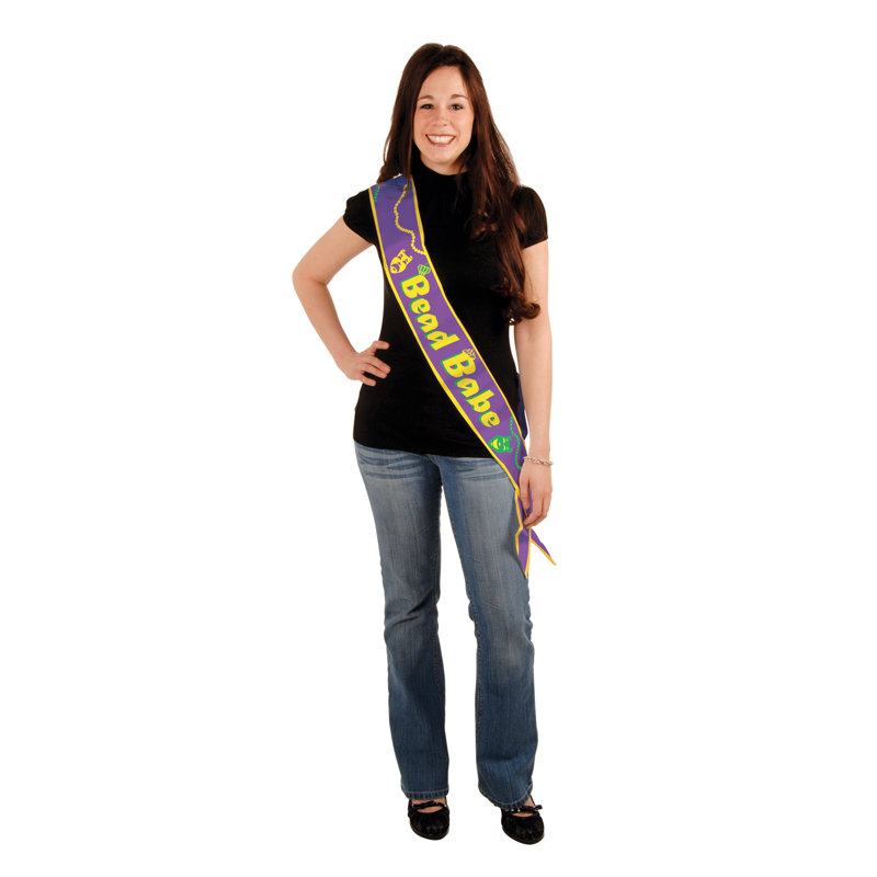Ceinture en satin Bead Babe - 4 po - paquet de 6