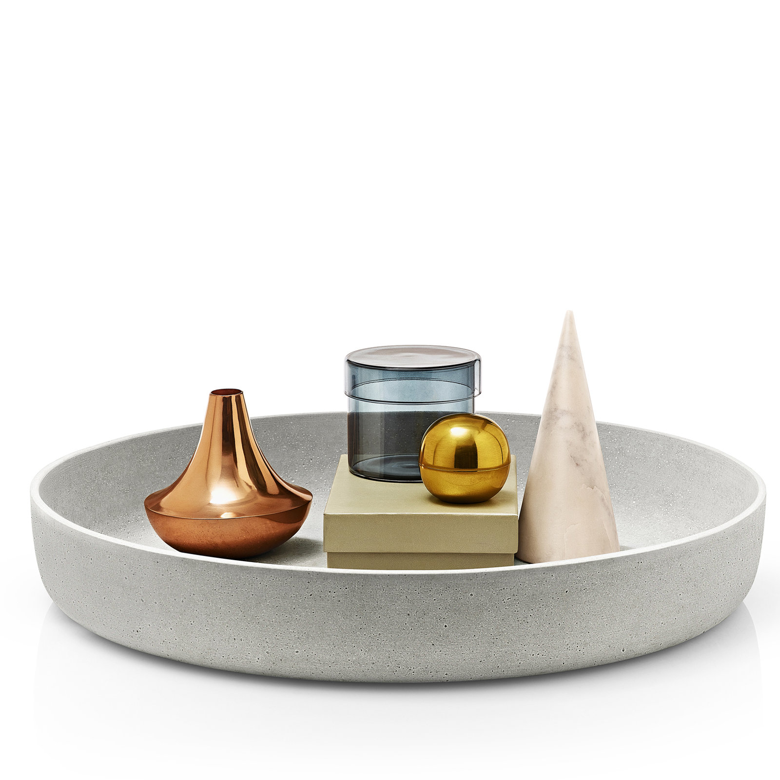 MOON Decorative Bowl, 3.35" H x 19.69" W x 19.69" D