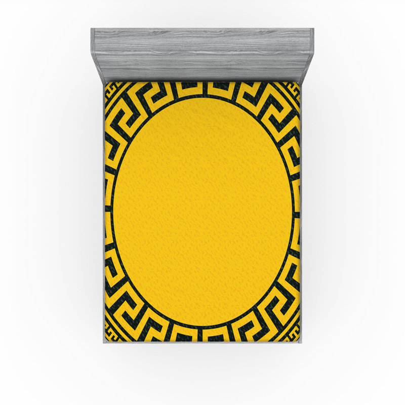 Drap-housse à motif géométrique Ambesonne, Drap-housse très grand californien
