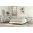 Exquisite Upholstered Platform Bed with Saddle Curved Headboard and Diamond Tufted Design, Perfect for a Luxurious Bedroom Retreat