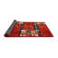Tapis de zone rouge/bleu contemporaine-477053248