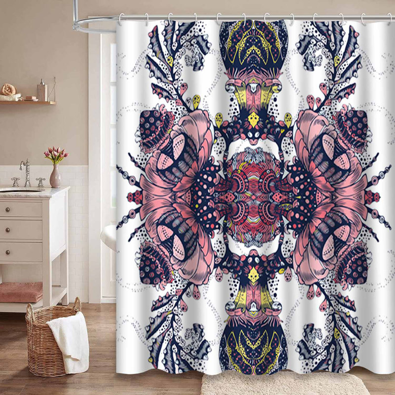 Rideau de douche imperméable et moderne avec 12 crochets, L 72 po x l 84 po