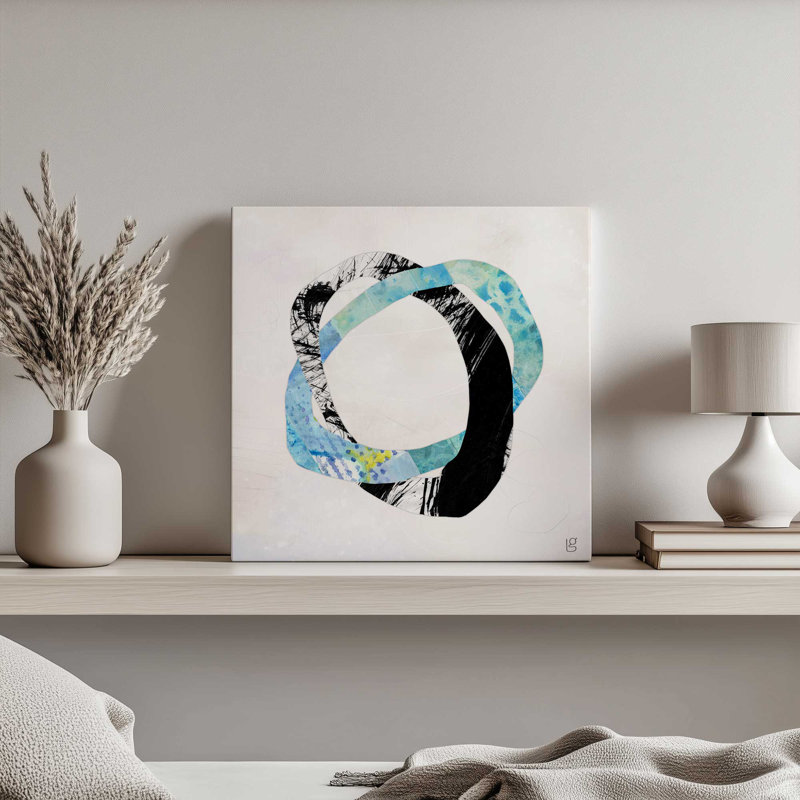 «Entwined Loops I» par Laura Gibson, reproduction d'art sur toile, H 30 po x l 30 po