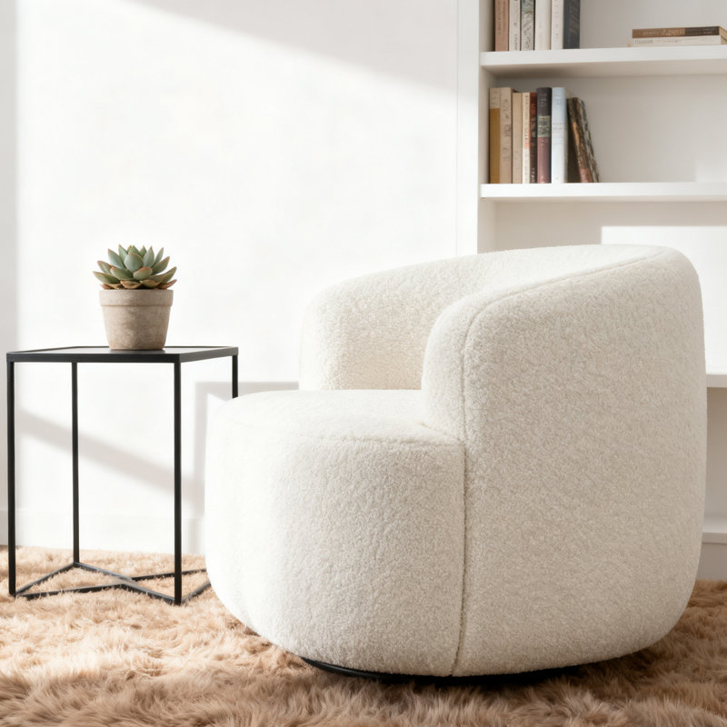 Chaise pivotante rembourrée Modern
