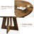 47'' Round Large Dining Table, Wooden Kitchen Table For 4-1980873633