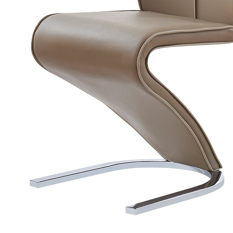 Chaise de salle à manger moderne et élégante, Brun