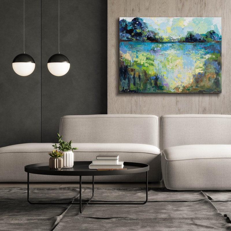 'Tranquility' by Jeanette Vertentes Canvas Wall Art, 40" H x 54" W x 1.5" D