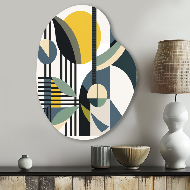 Art mural rétro en métal Mid-Century I - Modern Midcentury, H 30 po x l 22 po