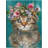 Flower Power Kitty III by Studio Arts Canvas Art Print