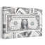 American Dollar Bills Contemporary Wall Art Print 1 Piece Wrapped Canvas Wall Art-1049613285