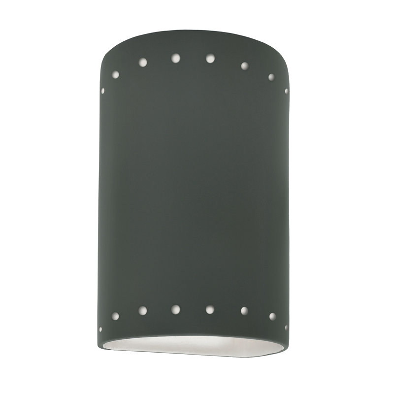 Ambiance Collection™ 1 - Light Outdoor Flush Mount, Gloss White/Gloss White, Yes, 12.5" H x 7.75" W x 4" D