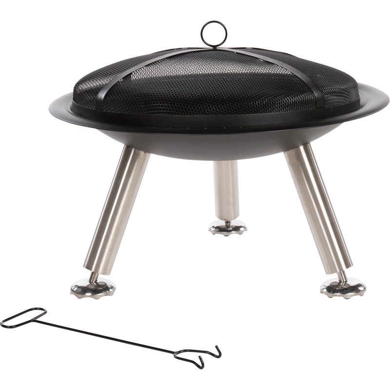 Chicago Round Steel Wood Burning Smokeless Fire Pit