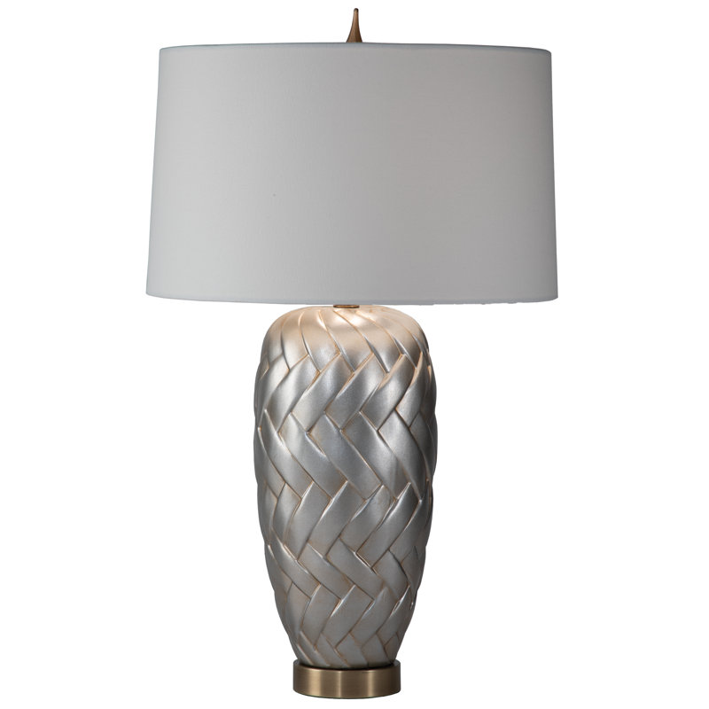 Crosswalk Table Lamp, Silver