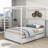 Sabrinia Full 4 Drawers Wood Canopy Bed-767061990