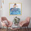 Bleu et festif - Peinture sur papier-72478872-72478874