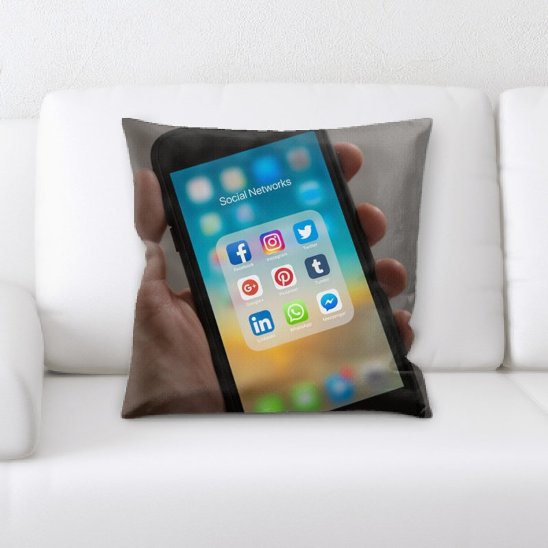 Microsuede Reversible Throw Pillow