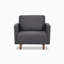Fauteuil en polyester l 36,6 po Lekha-78968925