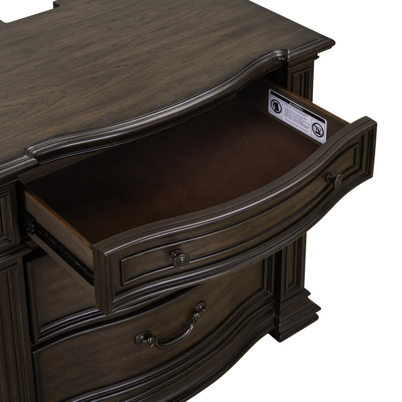 Commode de chevet 3 tiroirs Dillmon avec ports USB