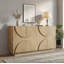 Buffet de rangement 4 portes avec poignées semi-circulaires-495936189