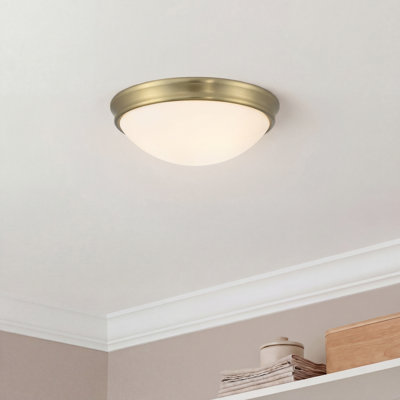 Baumann 14" Wide 3-Light Flush Mount