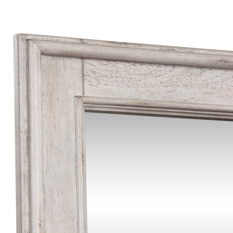 Haylee Decorative Panel Bed, Dresser & Mirror, Chest Bedroom Set, Queen, 4 Pcs: Bed, 2 Dressers, Mirror