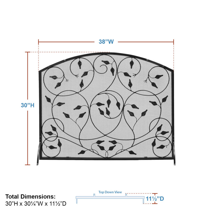 Recio Iron Fireplace Screen