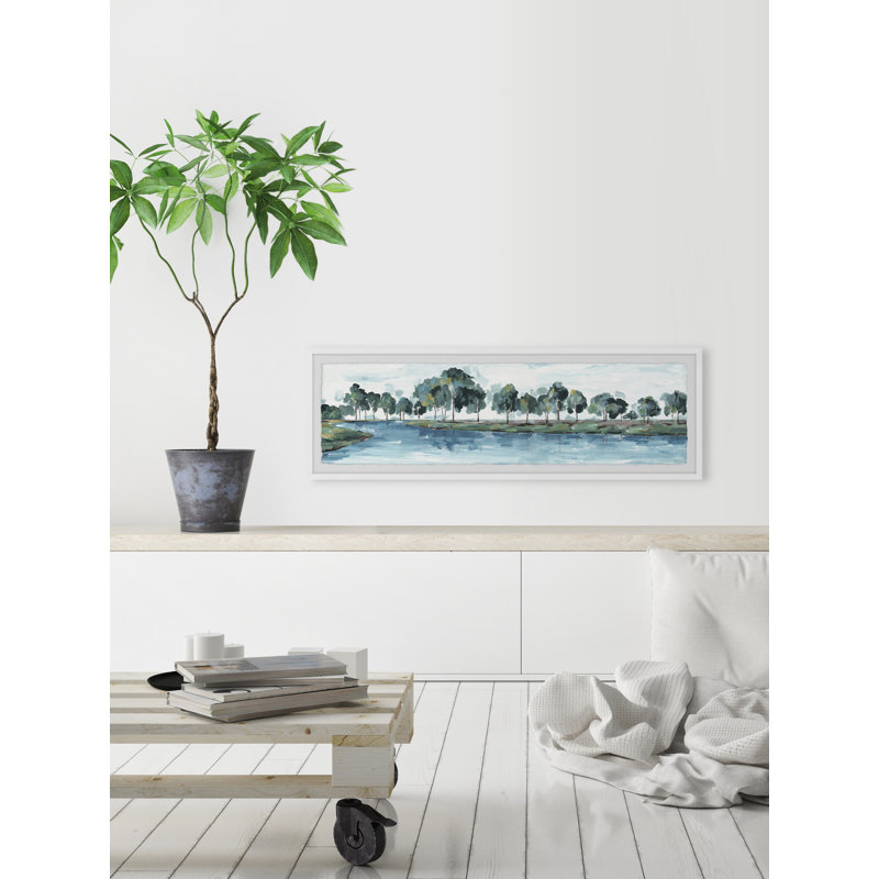 Shifting Beauty by Marmont Hill - Single Picture Frame Panoramic Painting, 38cm H x 114cm W x 3.81cm D