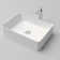 20" X 14" Solid Surface Vessel Bathroom Sink Basin In Matte White