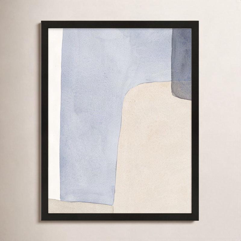 Dreamy Hues Painting by Julia Balfour, 38" H x 30" W x 1.25" D, Black Framed Paper