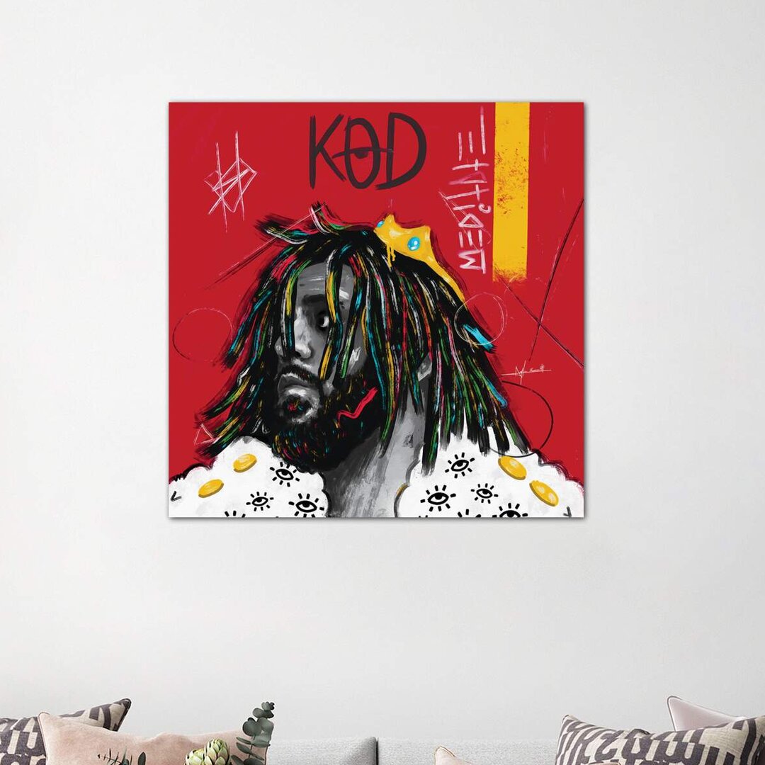 Leinwandbild KOD - J. Cole Square von Nuwarhol