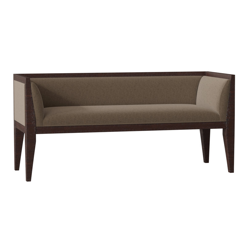 Banc rembourré Jena, Écorce 8789, Espresso