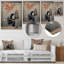 «Black Urban Solitude Pop Street Art III», art mural en métal Pop Art-1616740683