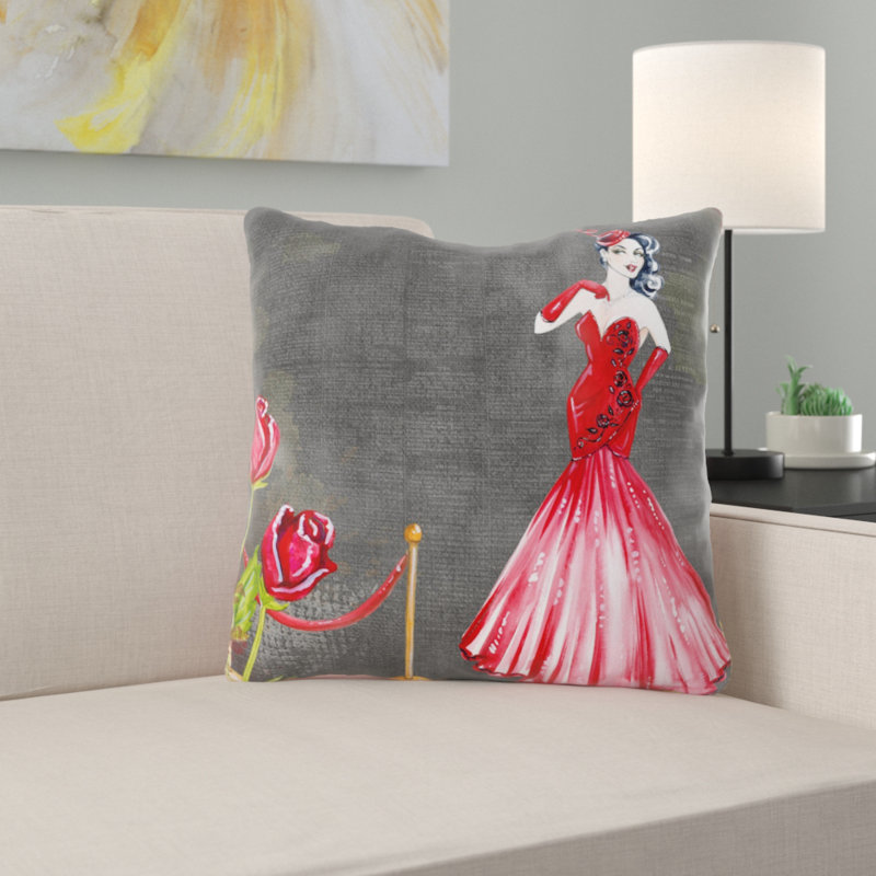 Housse de coussin d'extérieur carré Casen, Intérieur, Microsuède