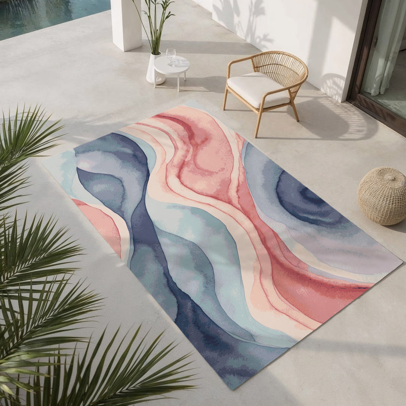 Tapis intérieur et extérieur Sunset, Rectangle 4pi x 6 pi