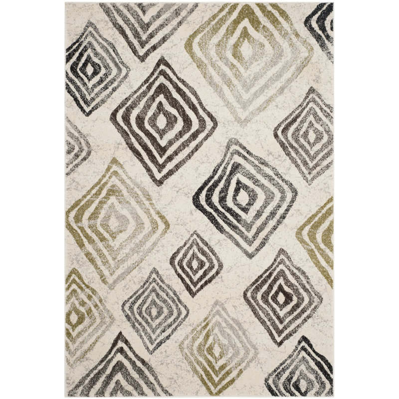 Brauer Abstract Hand Woven Area Rug, Rectangle 122 x 170 cm