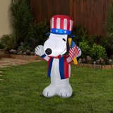 Peanuts Patriotic Snoopy Inflatable