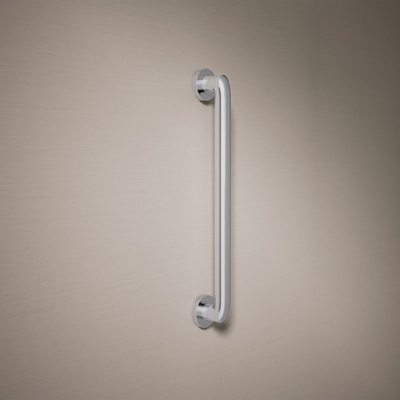 Kumin Grab Bar, Polished Chrome, 18" W
