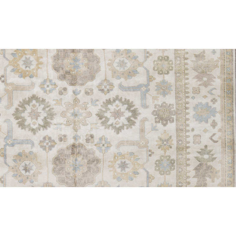 Wool Oriental Area Rug in Beige