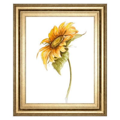 Sunlit Petal Dance Wall Art - 22" x 26" - Gold Frame