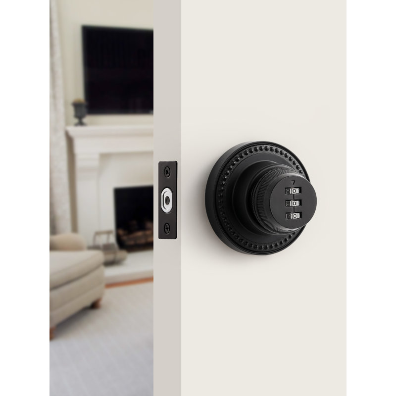 SORWDUERM Black Password Deadbolt Keyed Single Cylinder Lock Keys Handleset Front Entry Interior Exterior Door Deadbolts 1 Pack