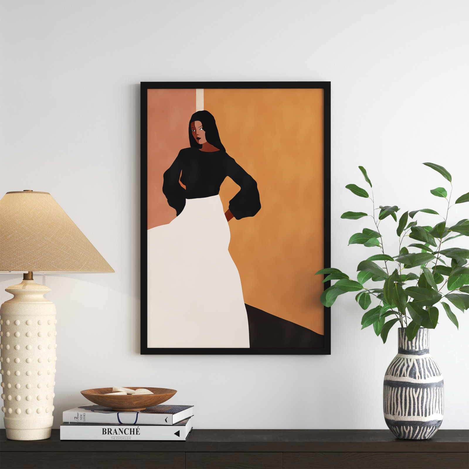 Seville Print by Alexander Ginzburg, 33" H x 23" W, Black Framed