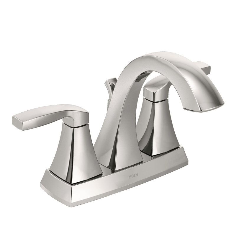 Moen Voss Centerset Bathroom Faucet with Drain Assembly, Chrome