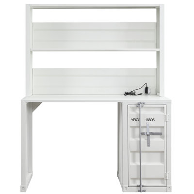 1-Door Writing Desk With Hutch