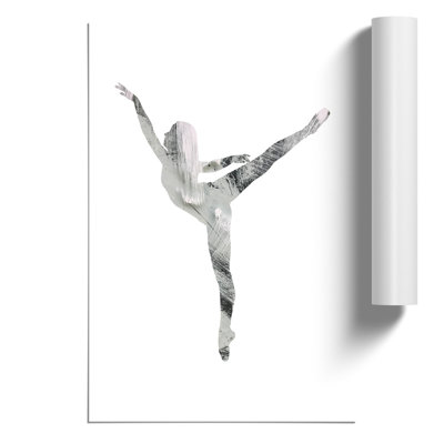 Painted Dancer - Unframed Graphic Art