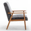 Fauteuil de style moderne Mid-Century de 25,38 po de largeur