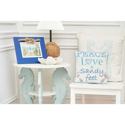 Cadre photo bleu marine 5 po x 7 po avec corde en jute et décoration côtière en bois pour décoration murale de table