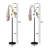 Saffah Steel Freestanding 5-Hook Coat Rack, Elegant Marble Base, Compact Art Design Easy Assembly-343682384