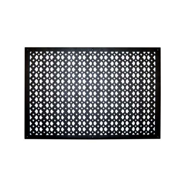 Grille murale en fonte d'aluminium, Black, 30" L x 20" W x 0.6" H