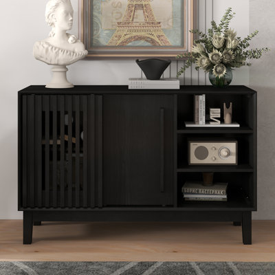 Armoire de rangement de bureau avec rangement ouvert 47,3 "de large à 2 portes